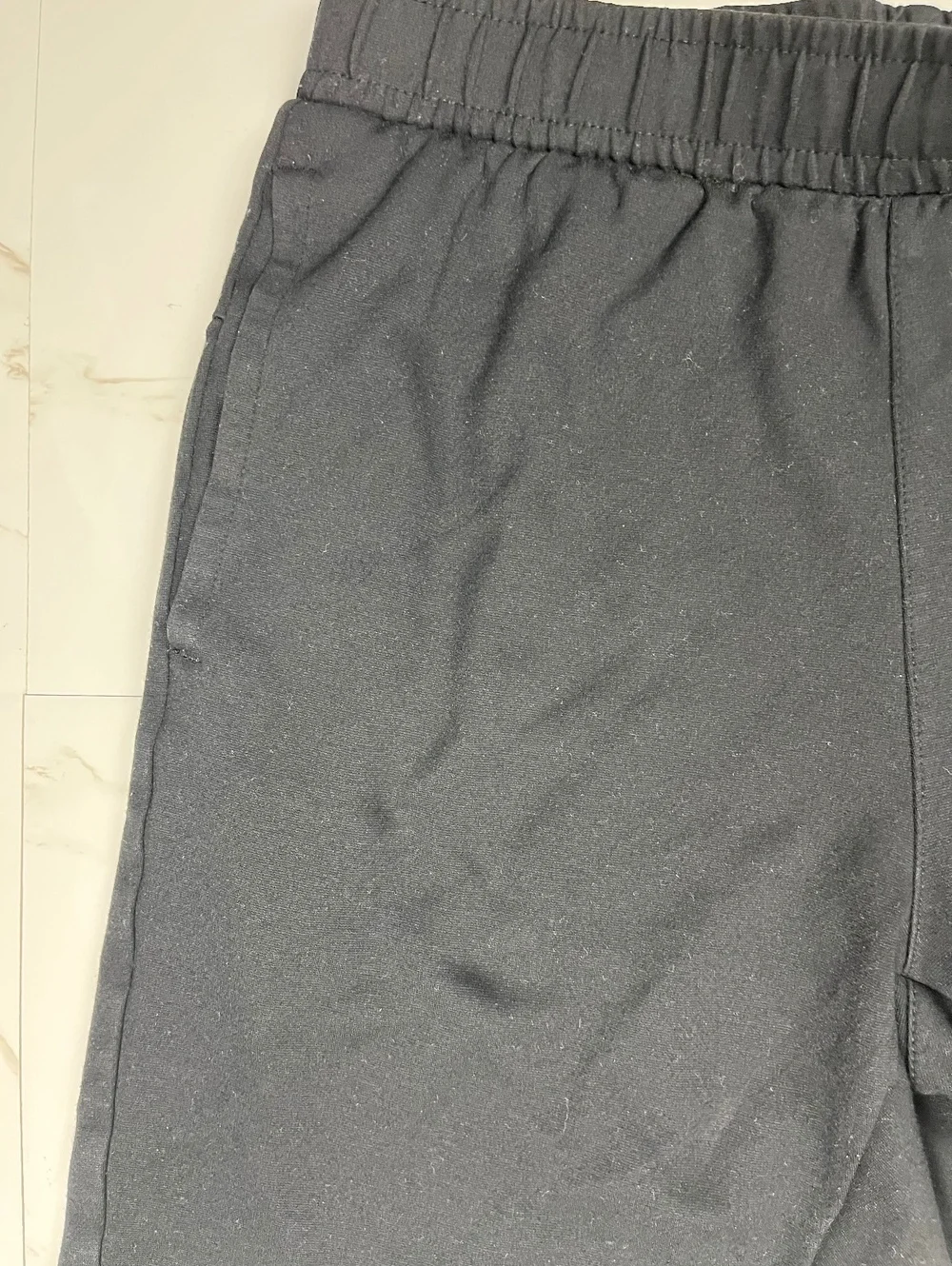Black Athletic Shorts Size M Drawstring Pocket Casual